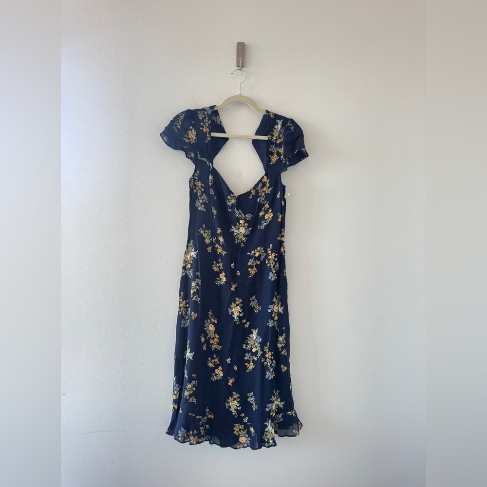 REFORMATION Rosi Sweetheart Neck Dress in Vittoria 10 - Picture 3 of 8
